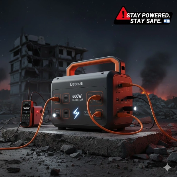 🚨 Baseus 600W Energy Stack: כי כשהחשמל נופל במלחמה, רק החזק שורד 🚨