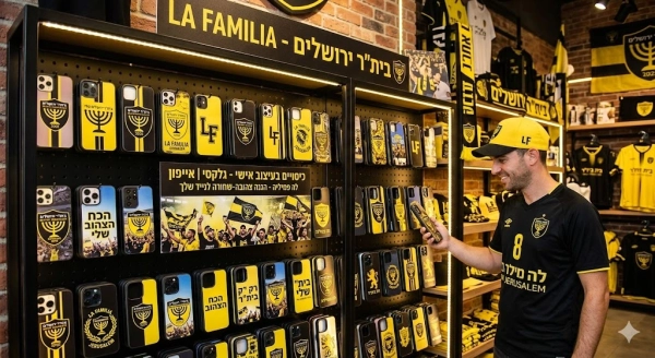 כיסוי בעיצוב אישי לה פמיליה (בית"ר ירושלים) לגלקסי ולאייפון: השריון שכל אוהד חייב לנייד שלו